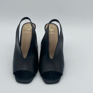 Vince Camuto black high heeled sling back